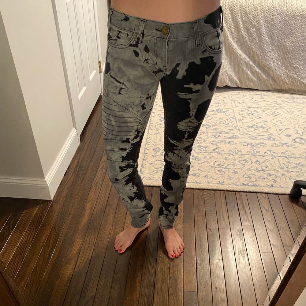 Current/Elliot tie dye Moto jean size 25